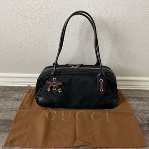 Gucci monogram canvas shoulder bag